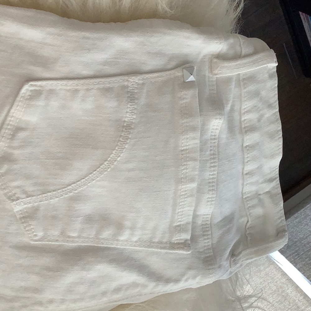 Paige Honey Fit white jeans